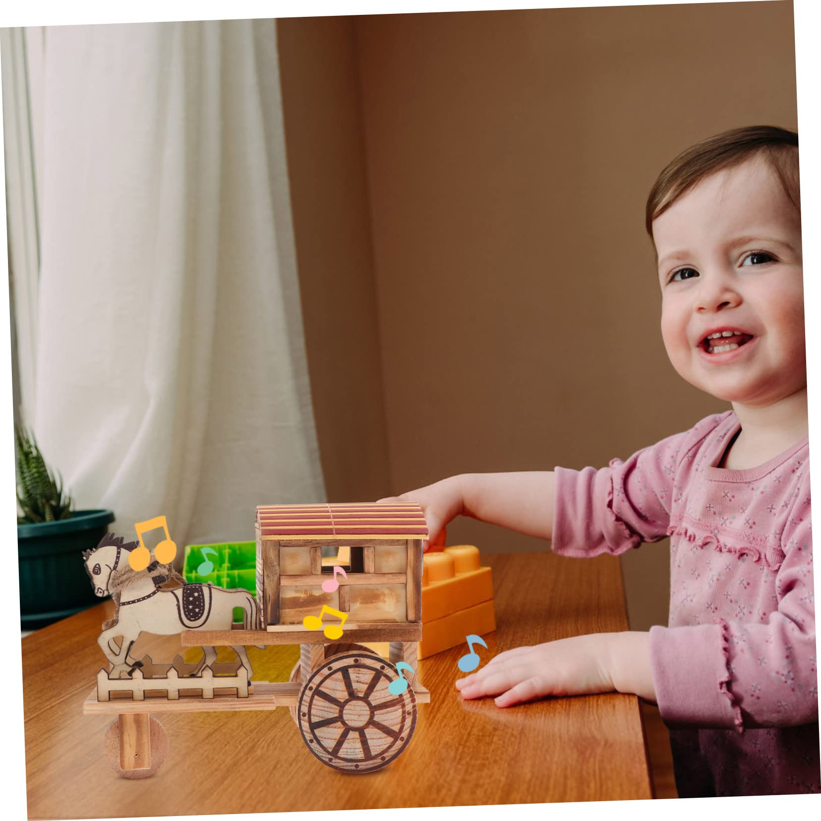 Amazon.co.jp: HOMOCONO アンティーク馬車おもちゃ ヴィンテージ